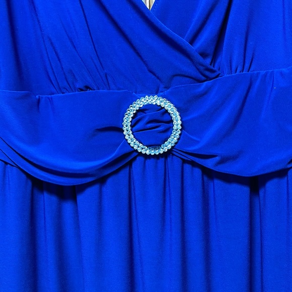 Royal Blue Floor Length Dress - Picture 4 of 7